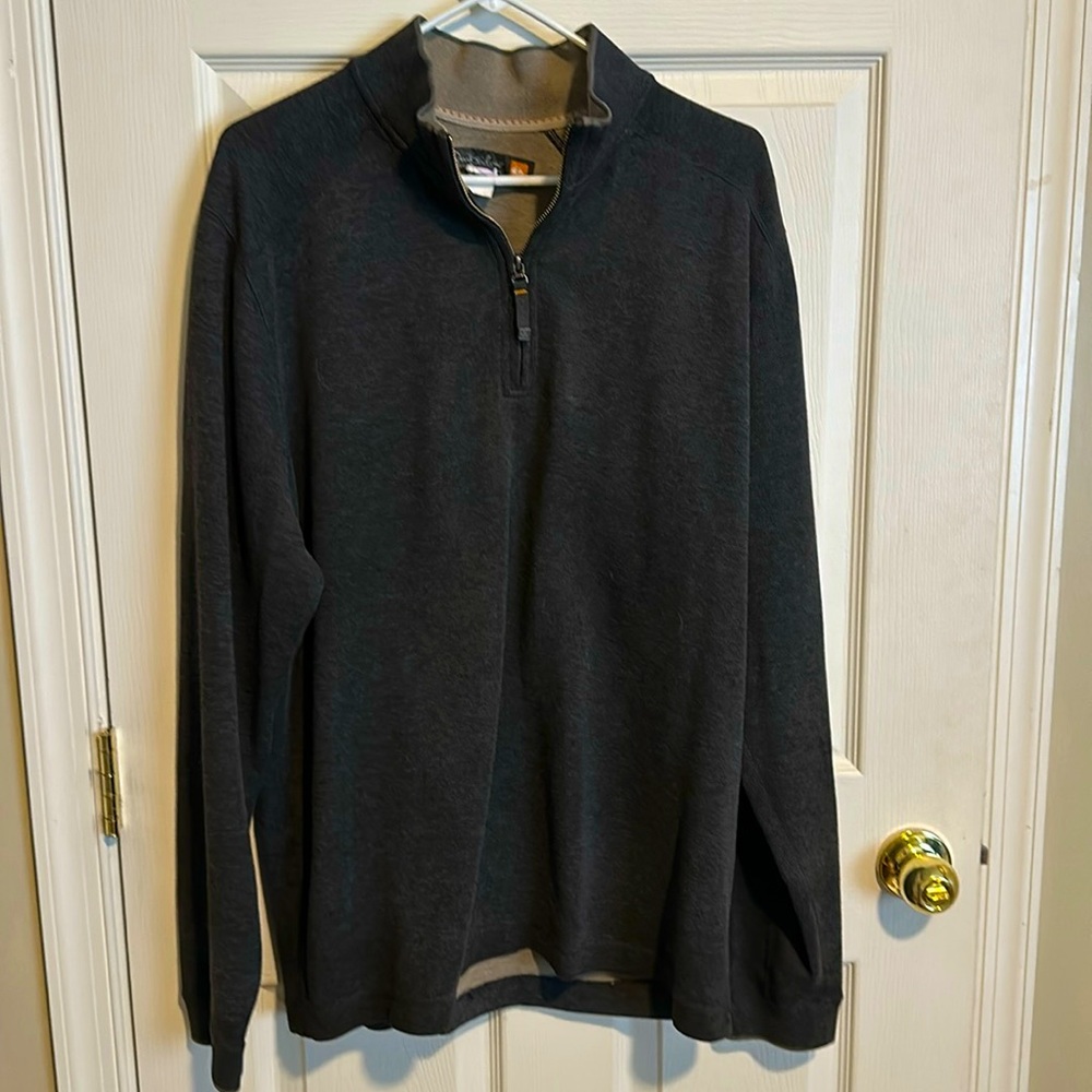 Quicksilver quarters zip gray sweater